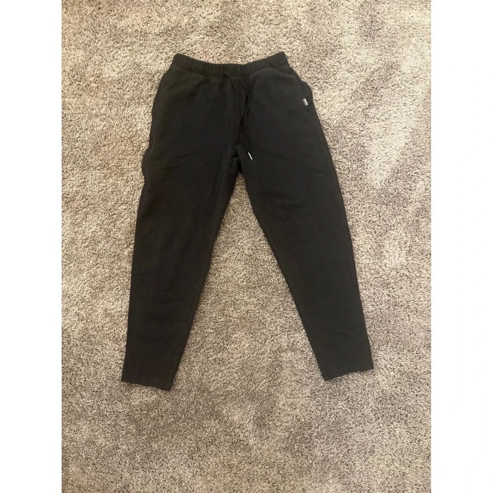 Eddie Bauer Mens Sleepwear Jogger Pants Black Drawstring Lounge Small